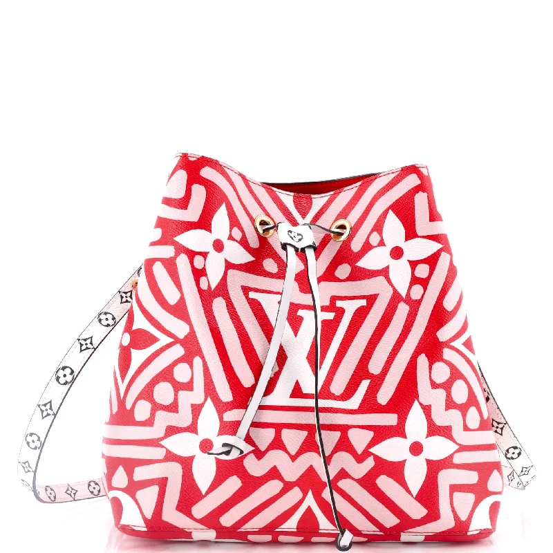 Foldable shoulder bags for easy travel storage -NeoNoe Handbag Limited Edition Crafty Monogram Giant MM