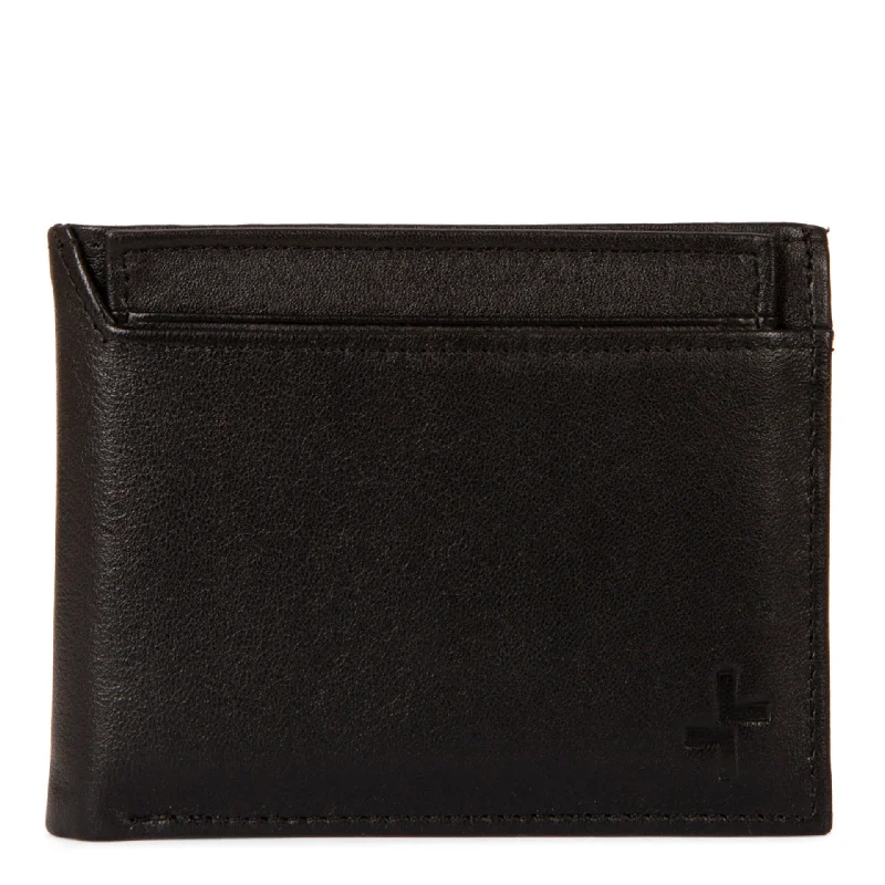 Leather RFID Flip-Up Wing Wallet