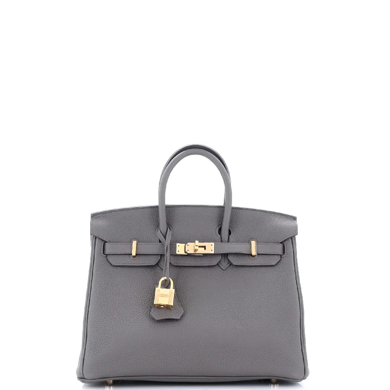 Shoulder bags with vintage vibes for nostalgia -Birkin Handbag Grey Togo with Rose Gold Hardware 25