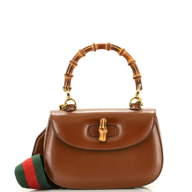 Shoulder bags with bold stripes for trendiness -Bamboo 1947 Top Handle Bag Leather Small