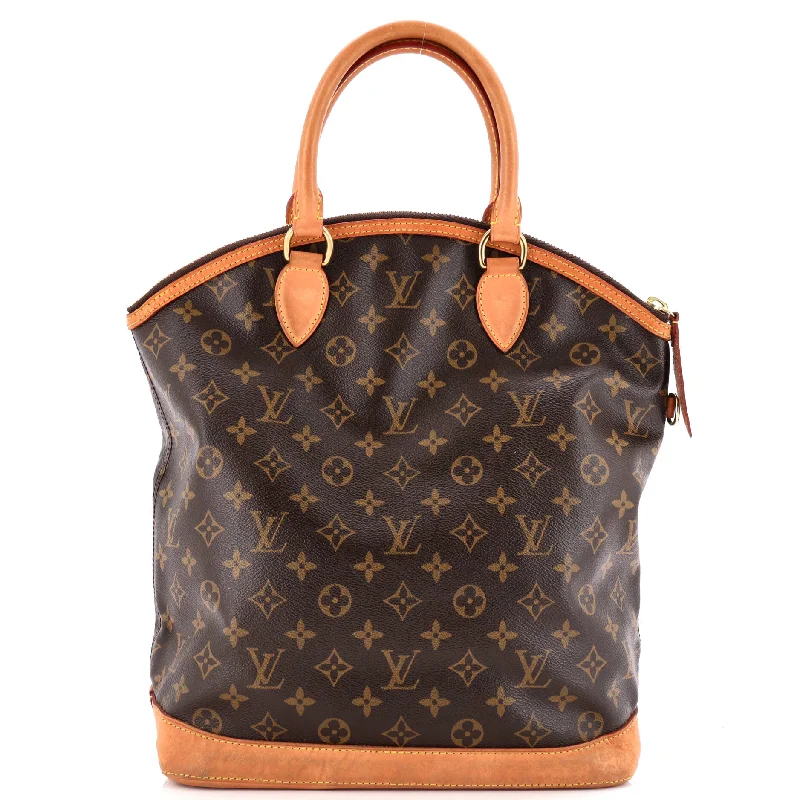 Shoulder bags with seasonal prints for holidays -Lockit Handbag Monogram Canvas Vertical