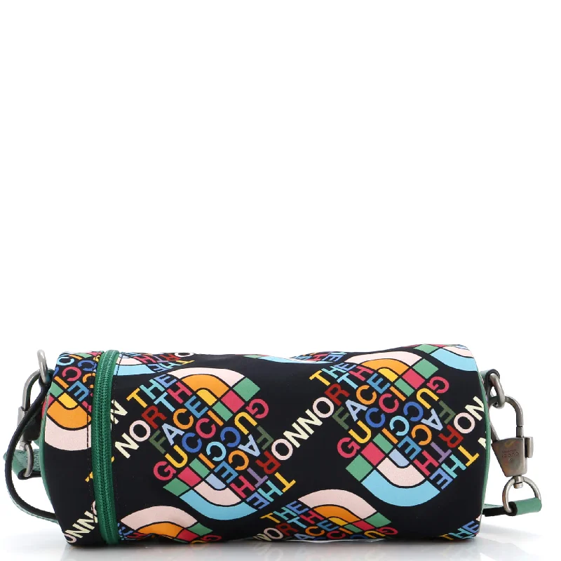 Shoulder bags with playful pom-poms for charm -x The North Face Barrel Shoulder Bag Printed Nylon