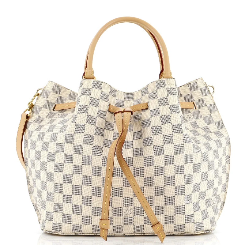 Shoulder bags with artistic prints for creativity -Girolata Handbag Damier