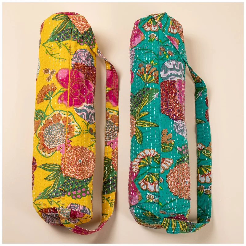 Recycled Kantha Yoga Mat Bag