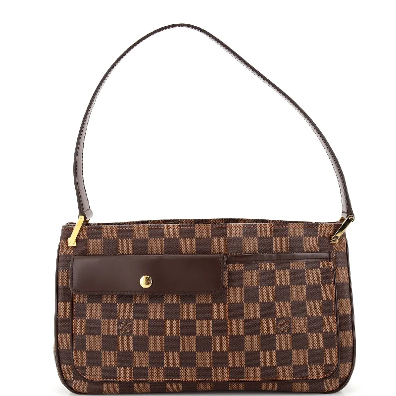 Shoulder bags with lightweight fabric for ease -Aubagne Bag Damier