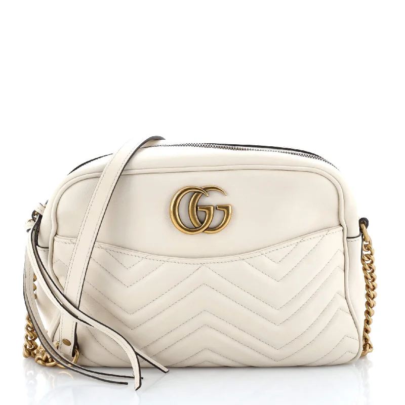 Shoulder bags with multi-color weaves for vibrancy -GG Marmont Shoulder Bag Matelasse Leather Medium