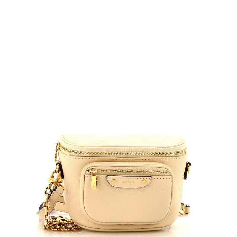 Shoulder bags with pastel colors for softness -Bum Bag Monogram Empreinte Leather Mini