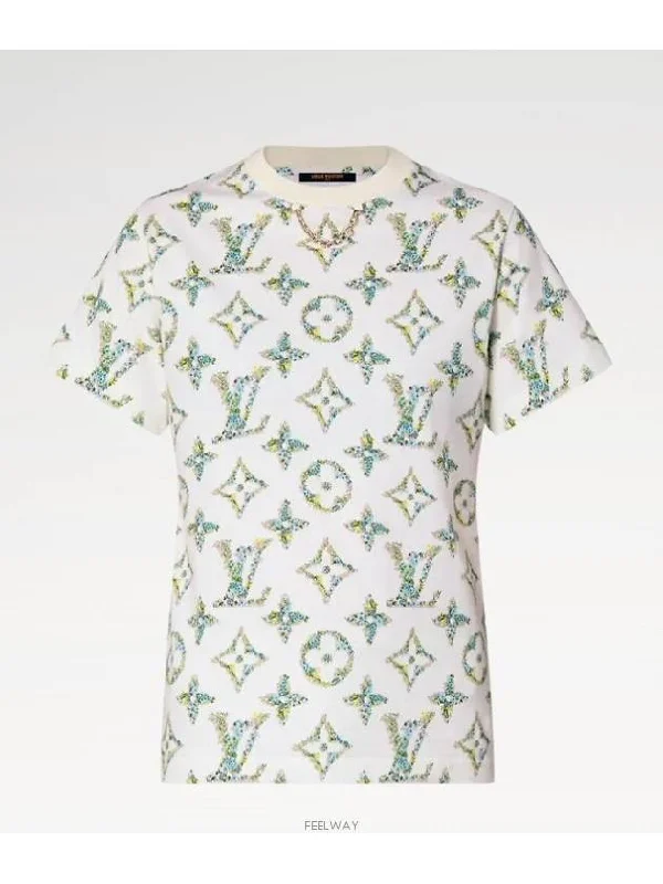 1AFGRS NEW LV REMIX Floral Monogram T Shirt