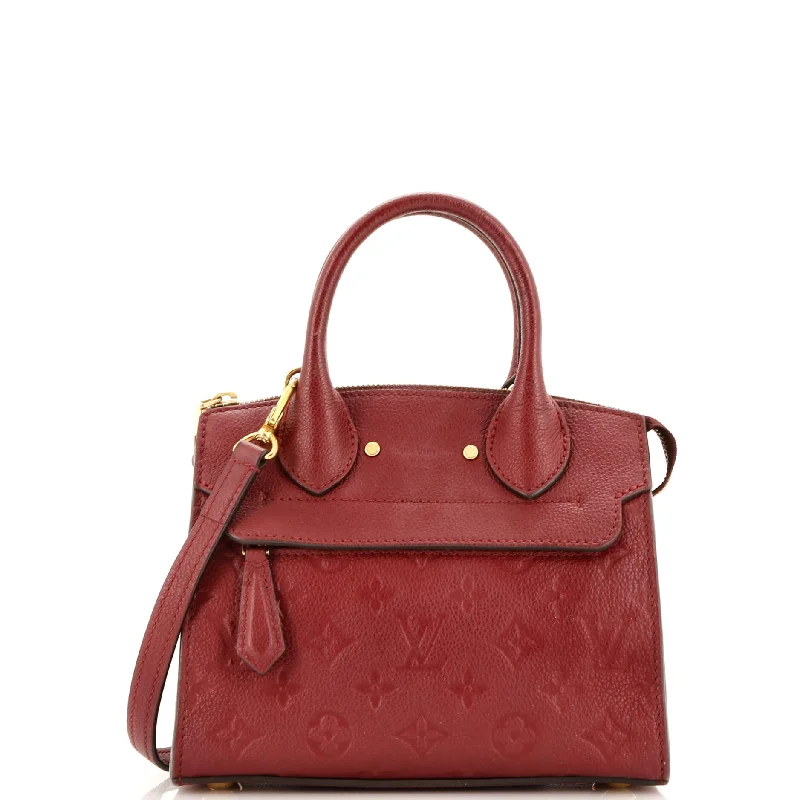 Shoulder bags with floral prints for spring -Pont Neuf Handbag Monogram Empreinte Leather Mini