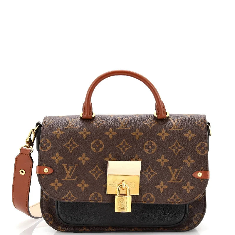 Shoulder bags with structured shapes for class -Vaugirard Handbag Monogram Canvas with Leather