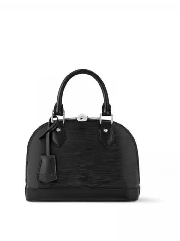 Alma BB Epi Shoulder Bag Black