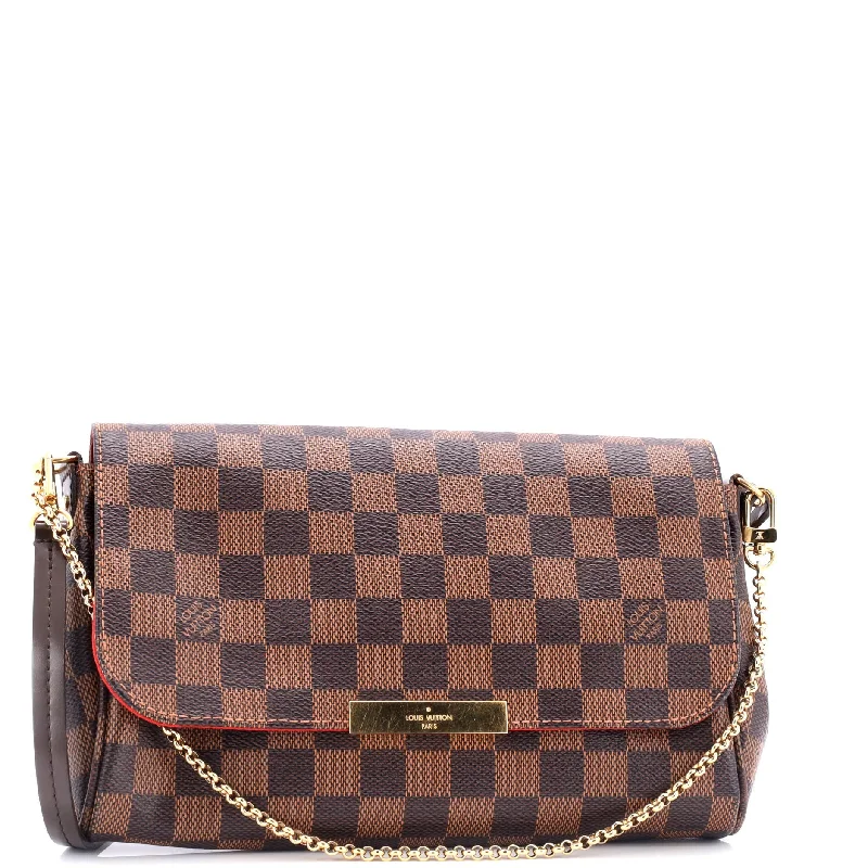 Shoulder bags with neutral leather for elegance -Favorite Handbag Damier MM