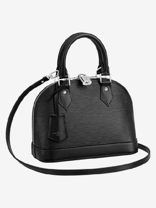 Alma BB Epi Tote Bag Black