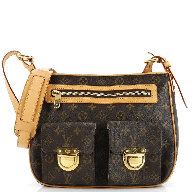 Shoulder bags with modern cutouts for style -Hudson Handbag Monogram Canvas GM