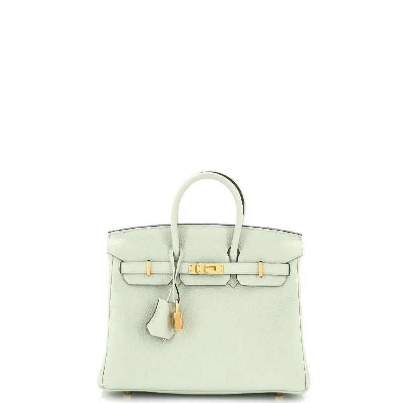 Shoulder bags with holiday themes for festivities -Birkin Handbag Grey Togo with Gold Hardware 25