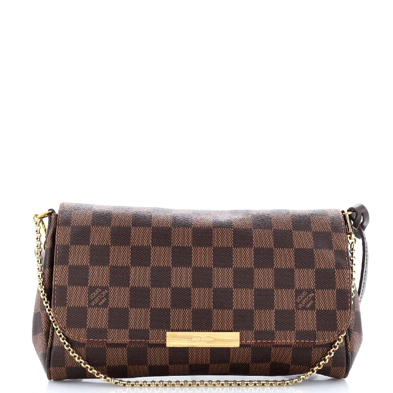 Designer shoulder bags with luxury brand logos -Favorite Handbag Damier MM