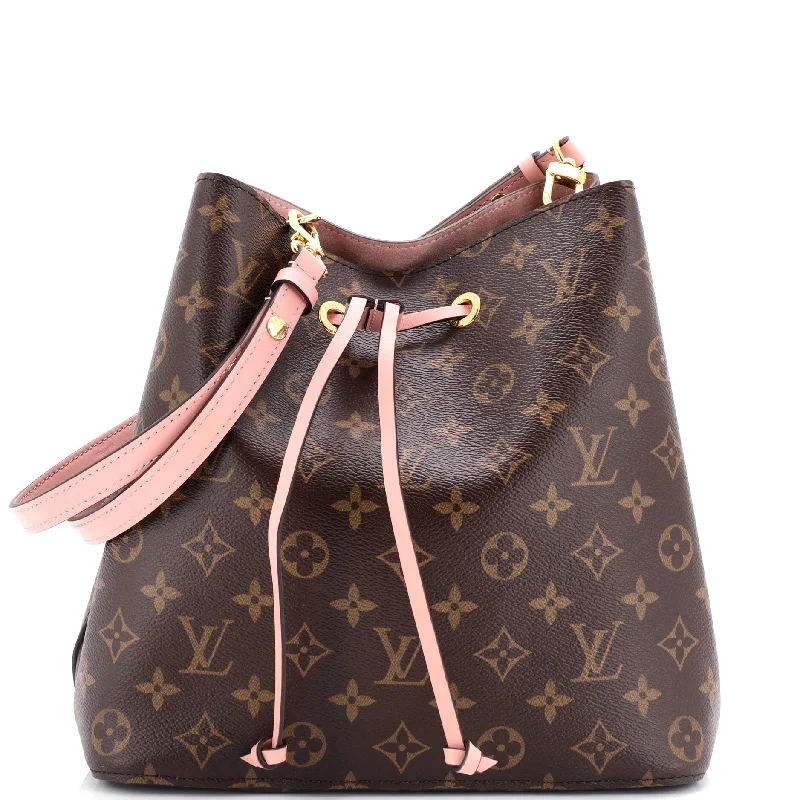 Shoulder bags with leather accents for elegance -NeoNoe Handbag Monogram Canvas MM