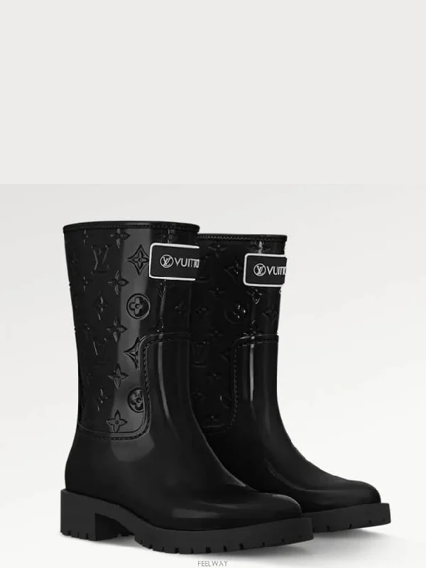 1AD1S6 NEW Drops Flat Half Rain Boots