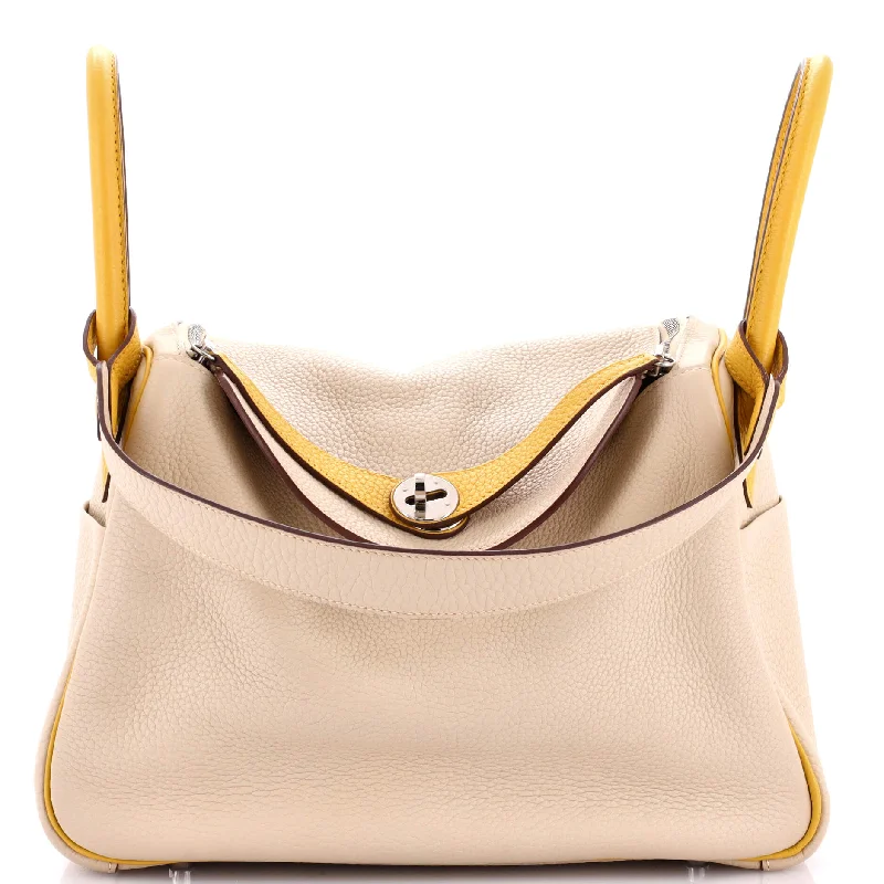 Shoulder bags with elegant gold-tone hardware -Bicolor Lindy Bag Clemence 30