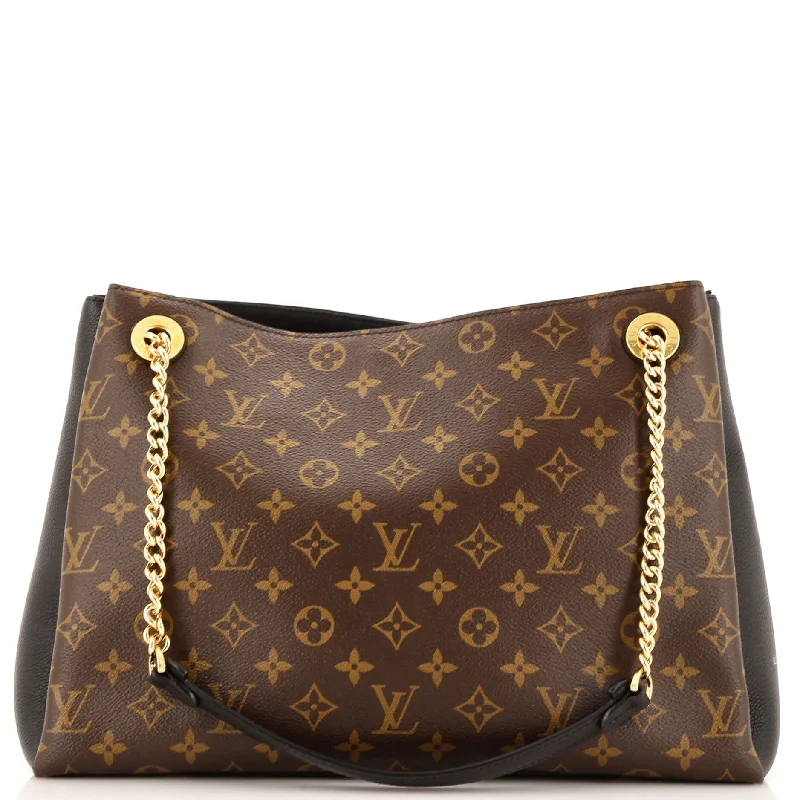 Shoulder bags with eco-friendly bamboo accents -Surene Handbag Monogram Canvas with Leather MM