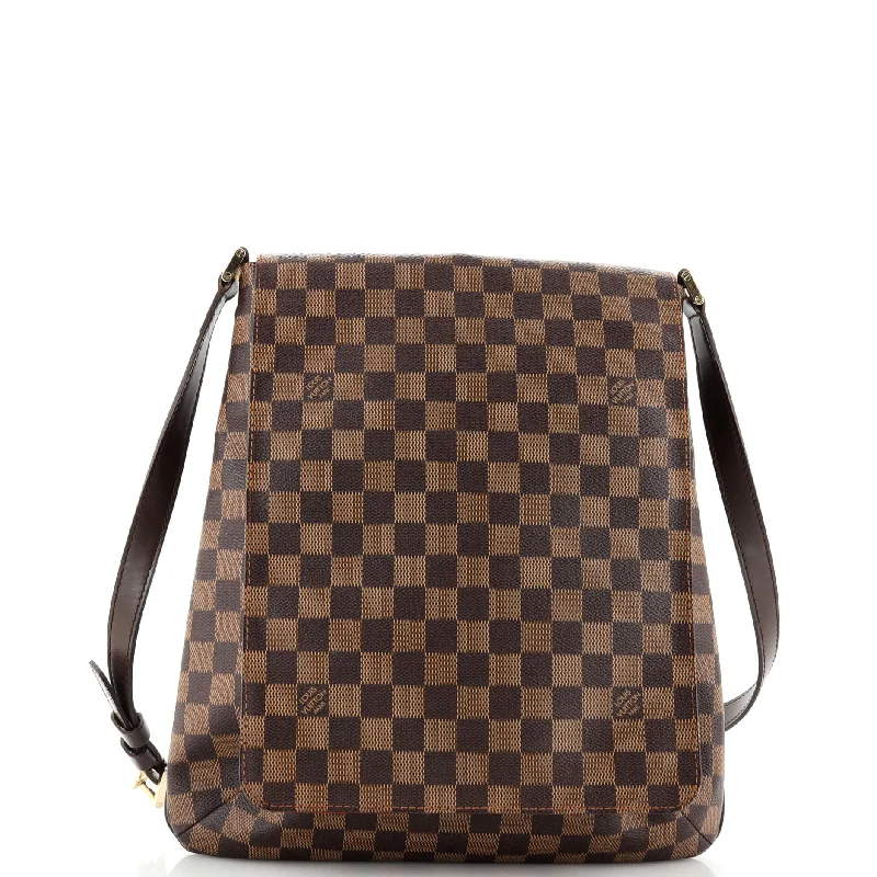 Shoulder bags with hidden pockets for security -Musette Handbag Damier GM