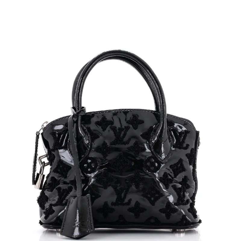 Shoulder bags with subtle embroidery for detail -Fascination Lockit Handbag Patent Lambskin