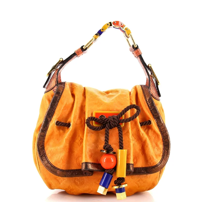 Shoulder bags with colorful straps for flair -Kalahari Handbag Limited Edition Monogram Epices PM