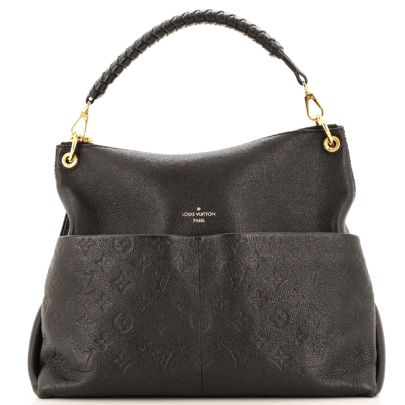 Shoulder bags with soft leather for luxury -Maida Handbag Monogram Empreinte Leather