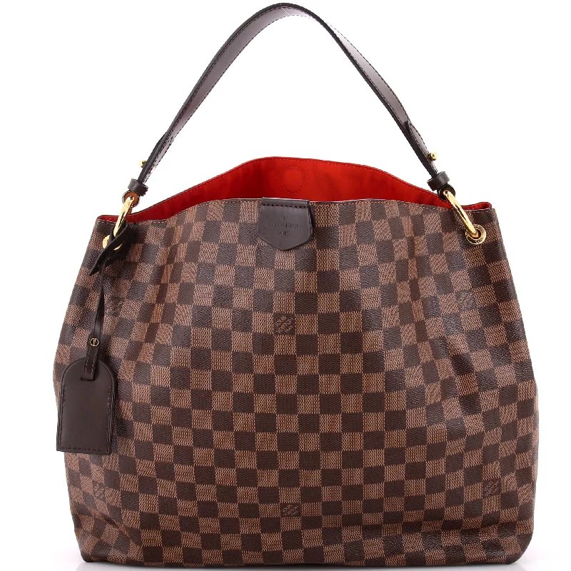 Shoulder bags with sturdy bases for support -Graceful Handbag Damier MM