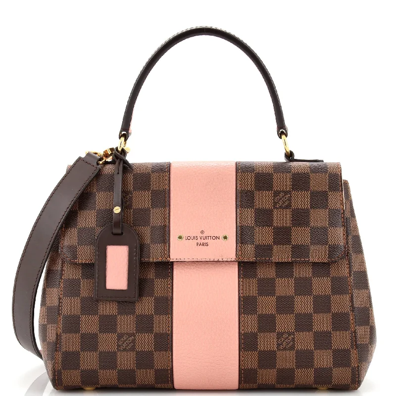 Shoulder bags with vegan suede for softness -Bond Street Handbag Damier with Leather MM