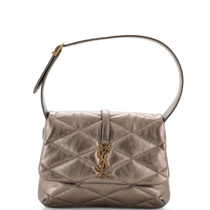 Quilted shoulder bags with elegant textured designs -Le 57 Shoulder Bag Quilted Leather