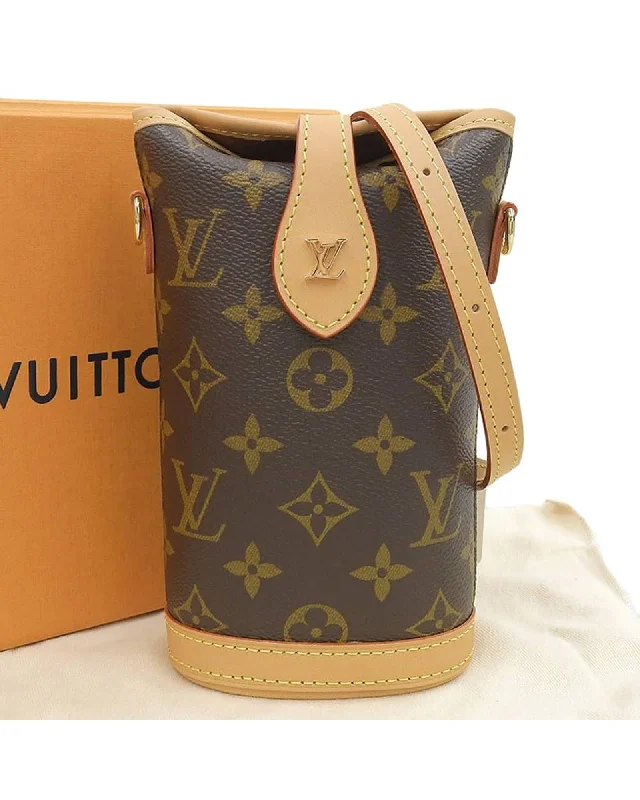 Tote bags with leather fringe for a boho-chic and trendy vibe-Authentic Louis Vuitton Monogram Crossbody Shoulder Bag