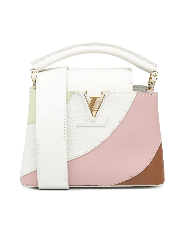 Tote bags with marble print for a chic and stylish modern design-Louis Vuitton Petite Malle Multicolor Leather Messenger Bag