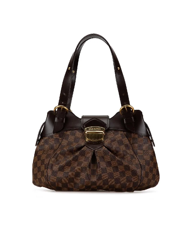 Tote bags with athletic-inspired designs for a sporty and casual look-Damier Ebene Sistina PM Handbag