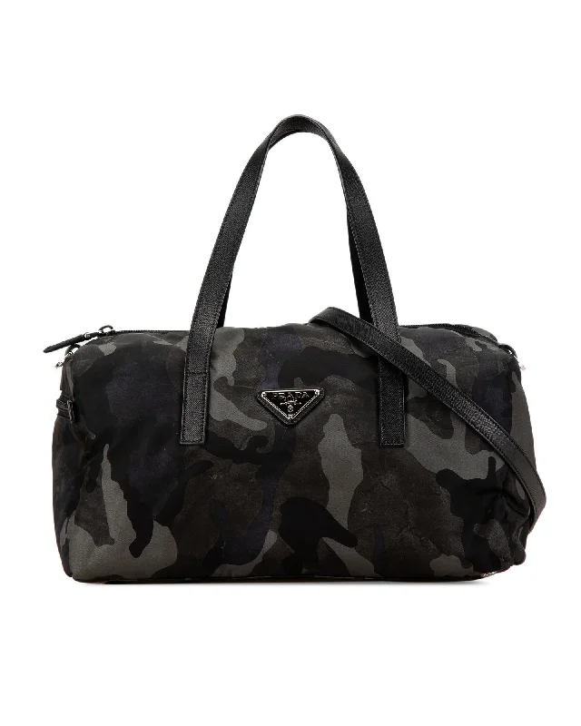 Best tote bags with monogrammed initials for a personalized and unique style-Prada Camouflage Tote Bag