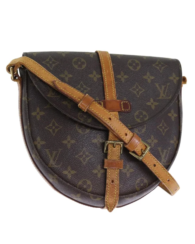 Tote bags with eco-friendly jute fabric for a sustainable and chic style-Monogram Shoulder Bag with Adjustable Strap - Authentic LV