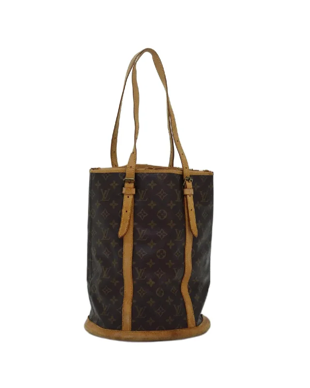 Best tote bags with sturdy, reinforced handles for heavy-duty use-Vintage Monogram Canvas Shoulder Bag with Adjustable Strap by Louis Vuitton