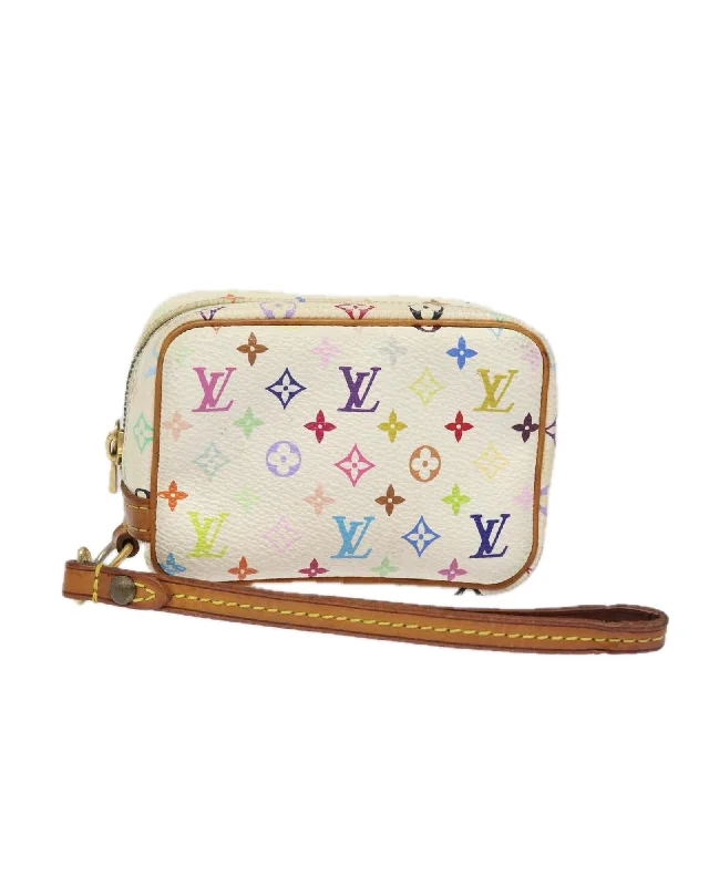 Tote bags with fold-over flaps for a functional and stylish closure-Monogram Multicolor Canvas Trousse Wapity Pouch