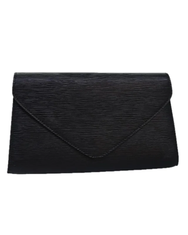 Tote bags with natural woven fibers for an eco-friendly and rustic finish-Epi Art Deco Clutch Bag with Dust Bag