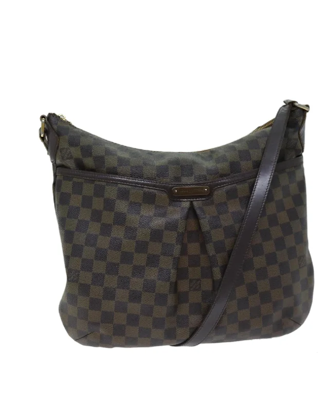 Best tote bags with sleek, smooth leather for a refined and polished look-Durable Damier Ebene Shoulder Bag with Adjustable Strap