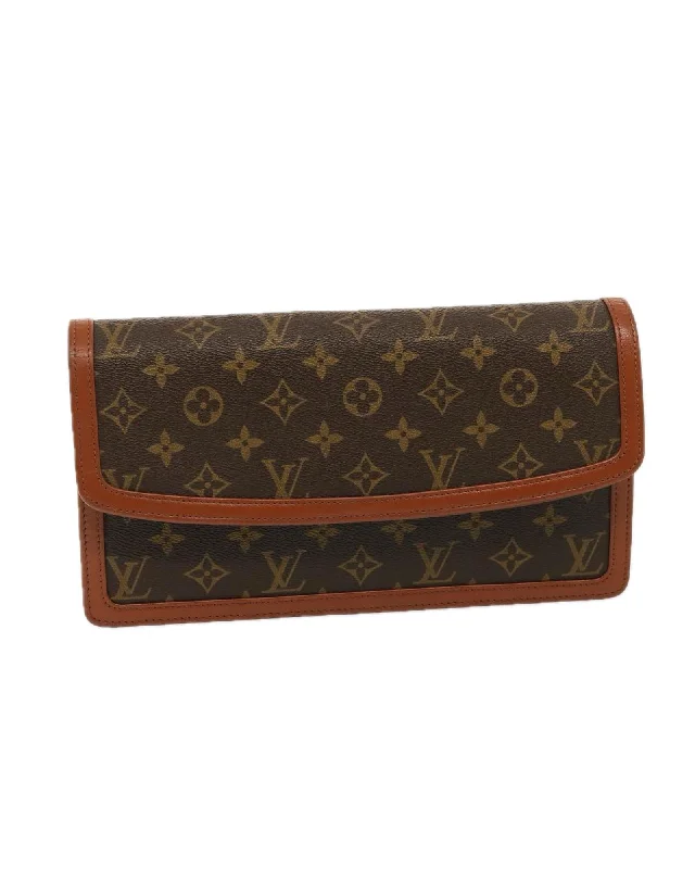 Tote bags with printed patterns for a creative, custom look-Monogram Canvas Pochette Clutch Bag