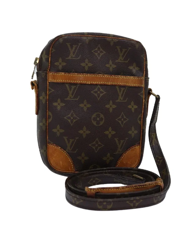 Tote bags with embroidery and beadwork for a detailed, artistic finish-Monogram Shoulder Bag with Adjustable Strap - Pre-owned LV Authentic