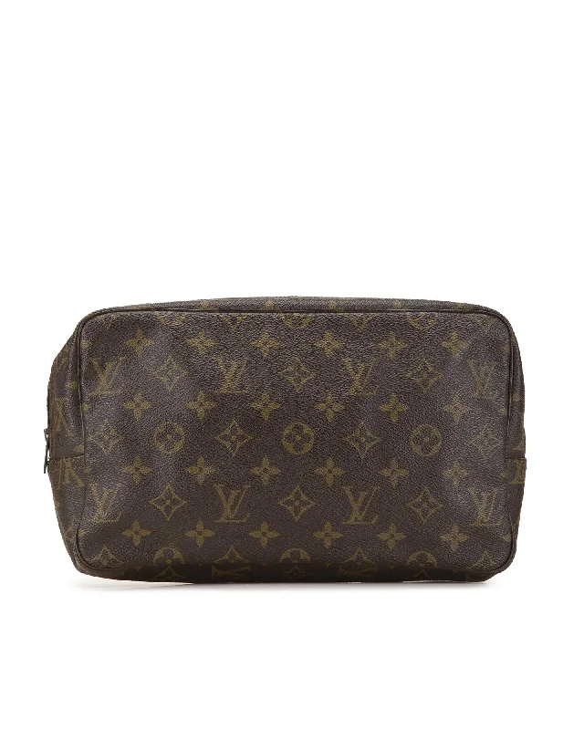 Tote bags with luxe velvet material for a plush, elegant appearance-Louis Vuitton Monogram Canvas Toiletry Pouch 26