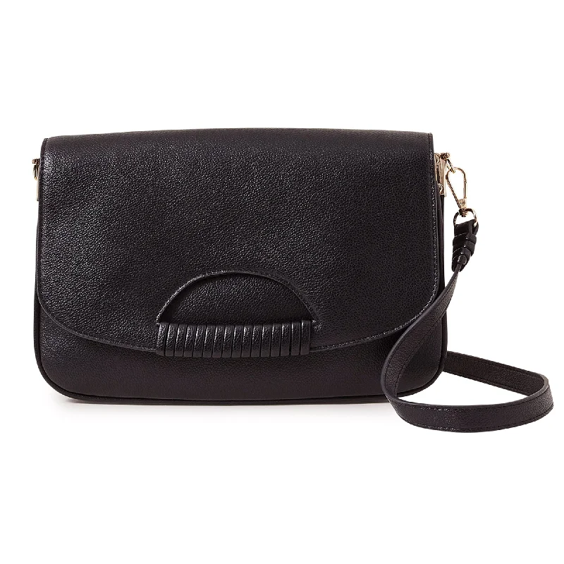 Handle bags with detachable pouches for versatility -Accessorize London Women's Black
 Wrap Handle Cross Body