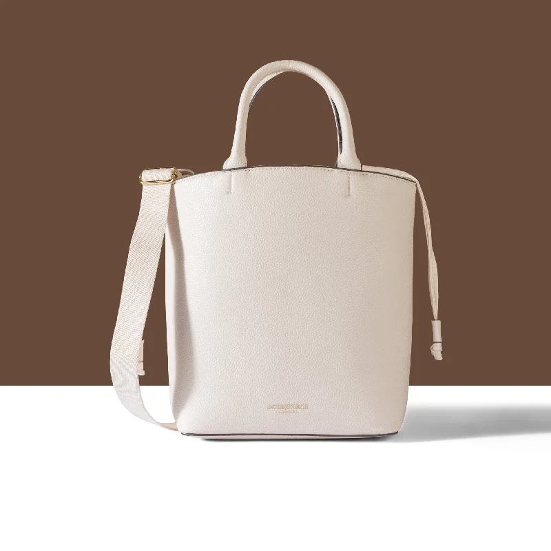 Handle bags with structured shapes for class -Accessorize London Women's Cream Satchel Bag