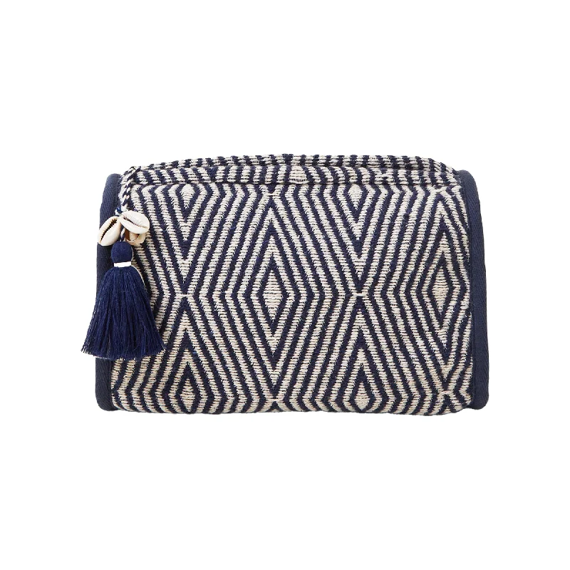 Handle bags with soft linings for protection -Accessorize London Women's Geometric Make Up Bag