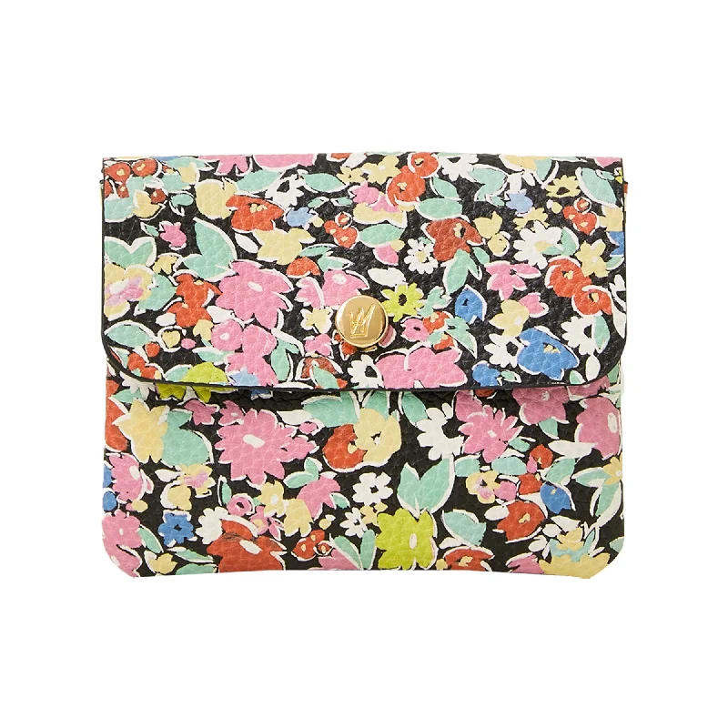 Handle bags with double handles for strength -Accessorize London Women's Winter Floral Soft Coin Purse