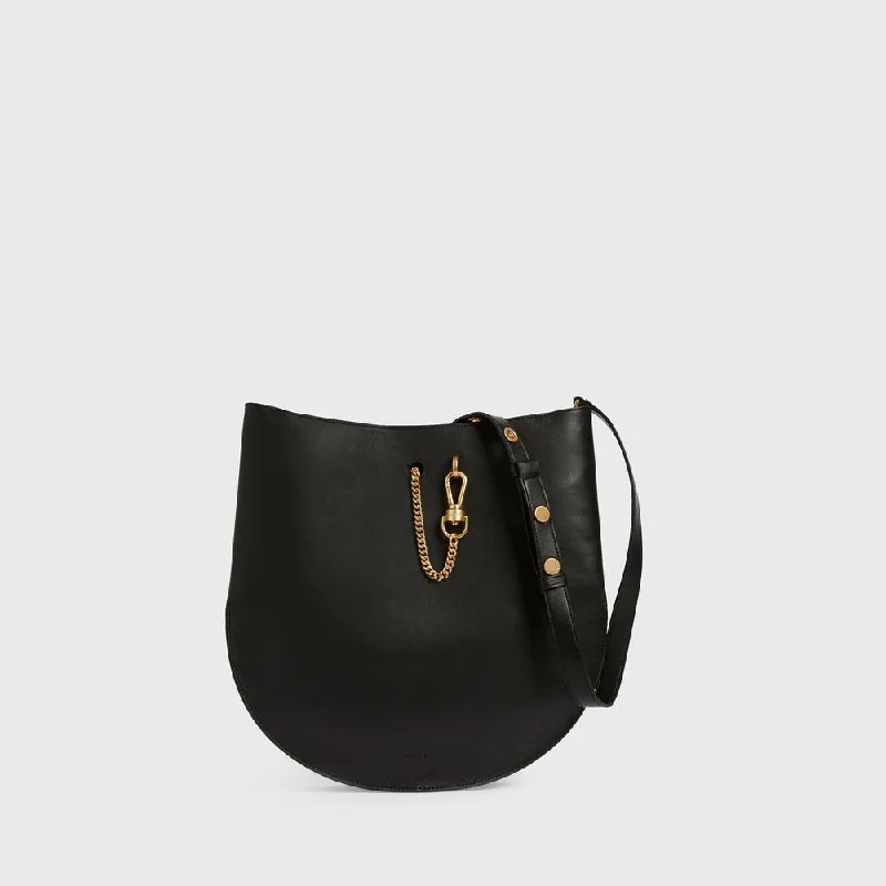 Handle bags with retro logos for charm -Allsaints Beaumont Hobo