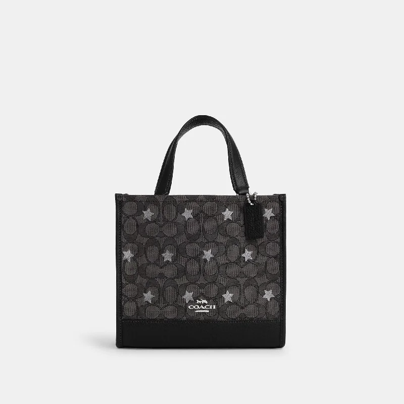 Handle bags with monogram designs for personalization -Coach Outlet Dempsey Tote 22 In Signature Jacquard With Star Embroidery