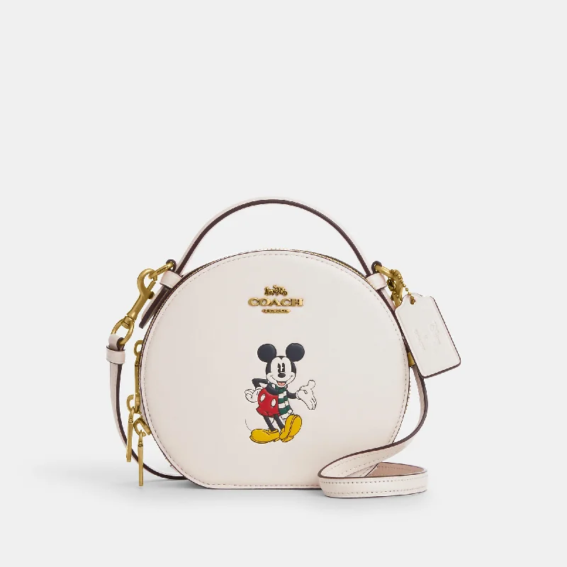 Handle bags with drawstring accents for style -Coach Outlet Disney X Coach Canteen Crossbody With Mickey Mouse